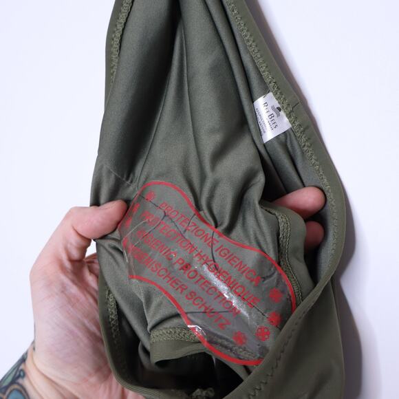 REE BEES NEW Somebody To Love Me Two Piece Bikini Olive Swimwear Women's M - Picture 10 of 11